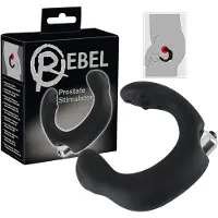 Rebel - prostatavibrator böjd - svart
