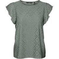 Vero Moda Blus 'Tassa' mörkgrön