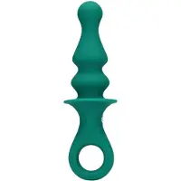 Loveline - analvibrator med pärlor - uppladdningsbar - grön