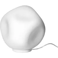 Foscarini Design bordslampa Hoba Media, Vitt / opal, Vardagsrum / matsal, Glas, Design, Bordslampa