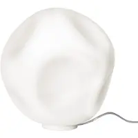 Foscarini Design bordslampa Hoba Grande, Vitt / opal, Vardagsrum / matsal, Glas, Design, Bordslampa