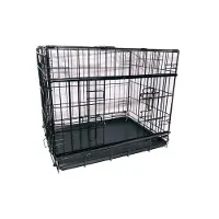 Active Canis - Premium Slidingdoor Cage - Black - 61 x 46 x 51