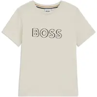 BOSS Kids' slim-fit T-shirt in cotton with logo print
