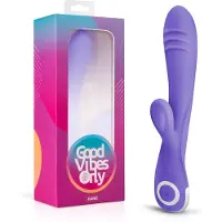 Huismerk Fane Rabbit - rabbitvibrator med klitorisstimulans - lila