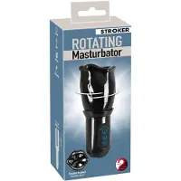 You2Toys - STROKER Rotating - uppladdningsbar, roterande konstgjord mun‑masturbator (svart)