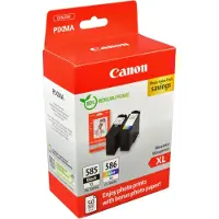 Canon Bläck PG-585 XL/CL-586 XL Original Svart, Färg 6204C005