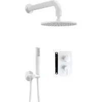 Deante Inbyggt Duschset Med Blandarbox Och Takdusch