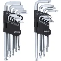 Ks Tools 151.4000 TX Vinkelskruvmejselset 1.27 mm, 1.5 mm, 2 mm, 2.5 mm, 3 mm, 3.5 mm, 4 mm, 4.5 mm, 5 mm, 6 mm, 7 mm, 8 mm, 10 mm T 10, T 15, T 20, T 25, T