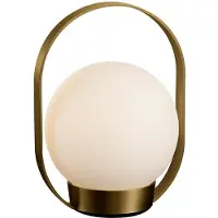 ANTIDARK Bordslampa , Brun / rost, Sovrum, Aluminium
