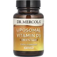 Dr. Mercola , Liposomal Vitamin D3, 1,000 IU, 30 Kapslar