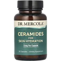 Dr. Mercola , ceramid för hudåterfuktning, 5 mg, 30 kapslar