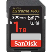 SanDisk Extreme PRO SDXC-Kort 1000 GB Class 10 UHS-I stötsäker, Vattentät