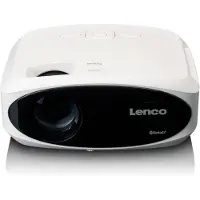 Lenco Full HD 1080P LCD-projektor med Bluetooth Vit