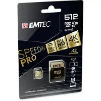 Emtec Ecmsdm512gxc10sp Flash Memory 512 Gb Micro Sdxc Uhs-i Class 10 Minneskort