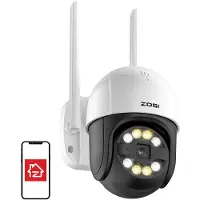 ZOSI C289 Wifi Pan Tilt 3mp Ip66 Säkerhetskamera Med 32 Gb Microsd-kort