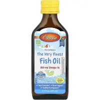 Carlson Labs Carlson, Barn, Norsk, Den Very Finaste Fiskolja, Naturlig Lemon, 800 mg, 6,7 fl oz (200 ml)