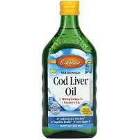 Carlson Labs Carlson, Norwegian Wild Cod Liver Oil, Natural Lemon Flavor, 16.9 fl oz (500 ml)