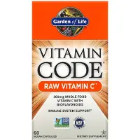 Garden of life Garden of Life, Vitamin Code, RAW Vitamin C, 60 vegan capsules