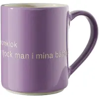 Design House Stockholm Astrid Lindgren Mugg Jag är En Vacker 36 cl Lila, Design House Stockholm