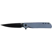 CRKT LCK+ Drop Point 3801KN Black Oxide 14C28N, Gray G10, pocket knife, Matthew Lerch design