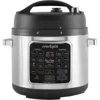 Crock-Pot CSC062X, 5,6 l, 1400 W, Svart, Rostfritt stål, 7 personer, Knappar, Röra, Manuell
