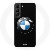 MANIACASE Coque pour Samsung Galaxy S22 BMW Logo fond noir