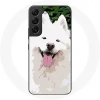 CAPACHEAP Coque pour Samsung Galaxy S21 FE Samoyède Blanc Race de chiens
