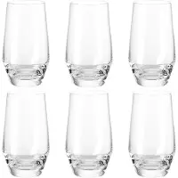 Leonardo Puccini, Transparent, Glas, 6 styck, Rund, Klar, 365 ml