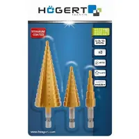 Högert Etappborr HT6D325; 1/4''; 4-12/4-20/4-32 mm; 3 st.