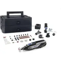 Dremel 8250-5/65 Platinum+ Box 12V F0138250JF Multiverktyg inkl. 2x batterier 12 V 2 Ah Antal batterier som ingår 2