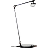 Brilliant LED skrivbordslampa Officehero, dimbar, Svart, Arbetsrum / kontor, Aluminium / grå / zink, LED-bordslampa