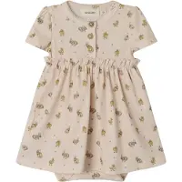 Lil´ Atelier Lil' Atelier Klänningsbody k/ä - Rib - NBfLavo - Morganit - - 56 - Body K/Ä