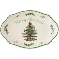 Spode Christmas Tree Merry Christmas Fat