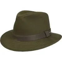 Stetson Waxed Traveller Cloth Hat Olive