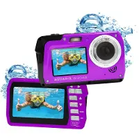 Aquapix W3048 Edge - Digitalkamera - kompakt - 13.0 MP / 48.0 MP (interpolerat) - 4 K / 10 fps - undervatten upp till 3 m - lila