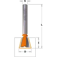 Cmt Grad- / sinkfräs ; S=1/4''; D=19 mm