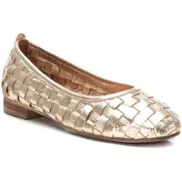 Carmela för kvinnor. 16166206-ORO Ballerinor i läder 161662 gyllene (40), Hud, Dorado, Karta, Ingen, Casual