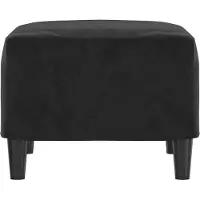 vidaXL Fotpall svart 60x50x41 cm sammet