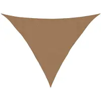 vidaXL Solsegel 160 g/m² taupe 3,5x3,5x4,9 m HDPE