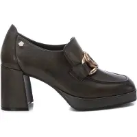 Carmela för kvinnor. 16184902-KAKI Lädermockasiner 161849 grön (37), Hud, 5 till 8 cm, Ingen, Casual