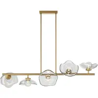 Maytoni Glas pendellampa Miracle, dimbar, Genomskinlig / transpare, Vardagsrum / matsal, Metall, Florentinsk, Pendellampa
