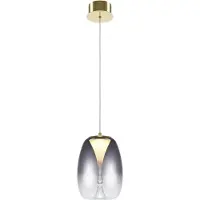 Maytoni Glas pendellampa Splash, Mässing / guld, Vardagsrum / matsal, Aluminium / grå / zink, Modern, Pendellampa