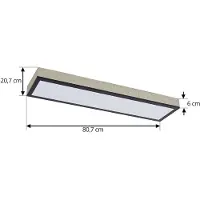 LINDBY LED taklampa Laviona , dimbar, Svart, Vardagsrum / matsal, Metall, Modern, LED-taklampa