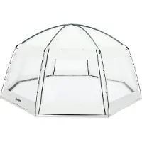 Bestway 58612, Kupoltak till pool, Ovanmarkspool, Rund, Grå, Transparent, Vit, PVC, Polyester, 2 dörr/dörrar
