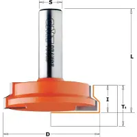 Cmt Frässkärare ; S=1/2''; D=25,4 mm