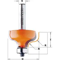 Cmt Kant- och hörnfräs ; S=8 mm; D=38,1 mm