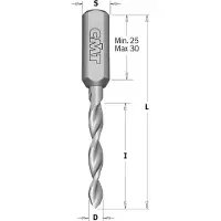 Cmt Borr för trä 314.080.22; 8 mm; vänster
