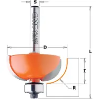 Cmt Hålkärlsfräs ; S=6 mm; D=25,4 mm; med kullager