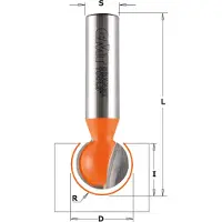 Cmt Spårfräs ; S=1/2''; D=12,7 mm; R=6,35 mm