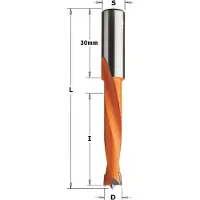 Cmt Borr för trä ; S=10x30 mm; D=12x44 mm